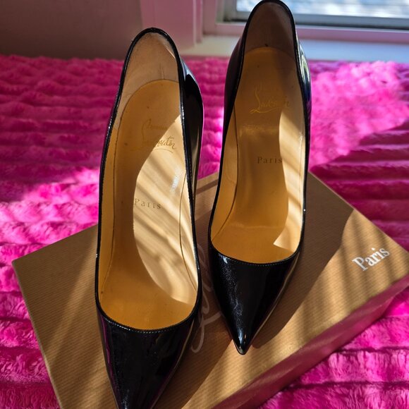 Christian Louboutin Paris Patent Pumps - Picture 2 of 7